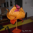 Lampe en papier népalais